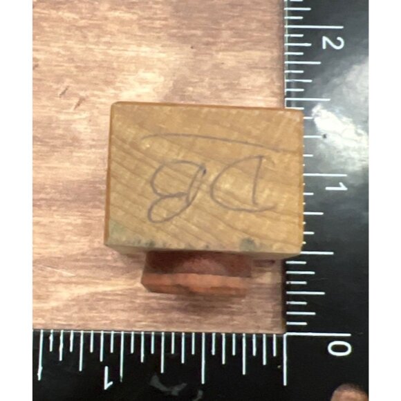 Mini Wood mounted Rubber Stamp With Ornament Design By PSX A-974 holiday - Picture 5 of 5